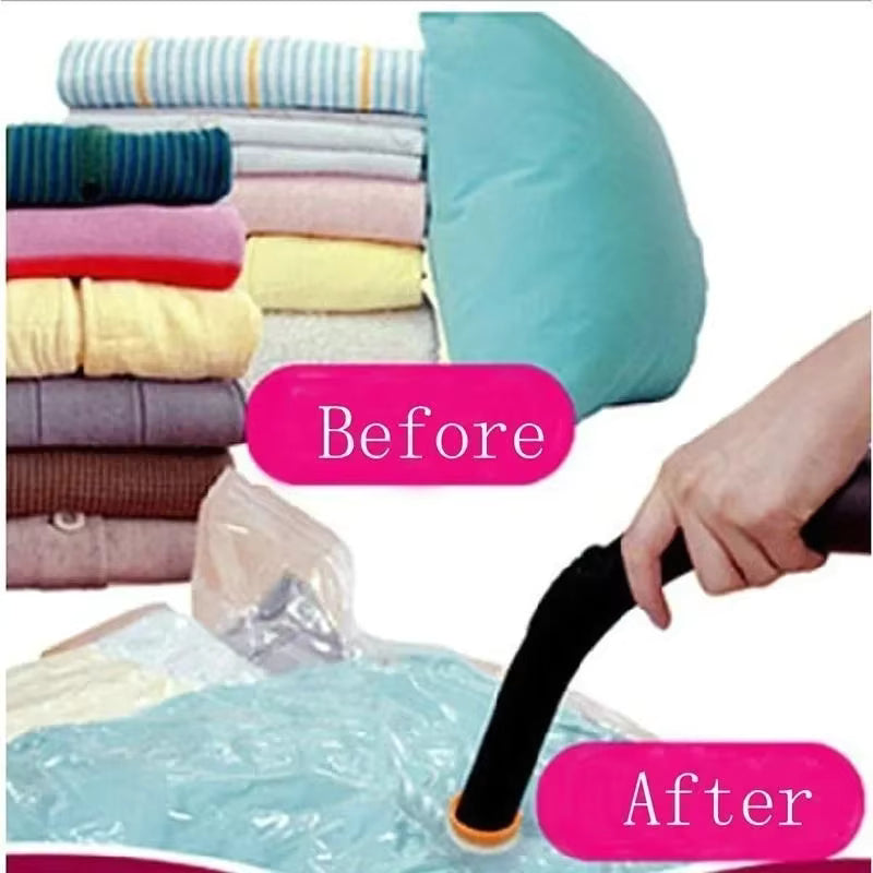 Vacuum bag compressed