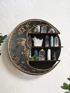 Floating shelf with decor items