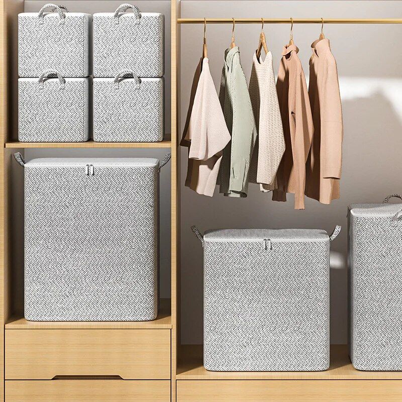 Cube storage bag in use