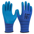 Garden gloves in use