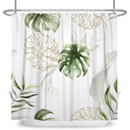 Tropical Greenery Leaf Shower Curtain