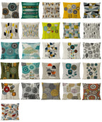 Floral cushion on sofa