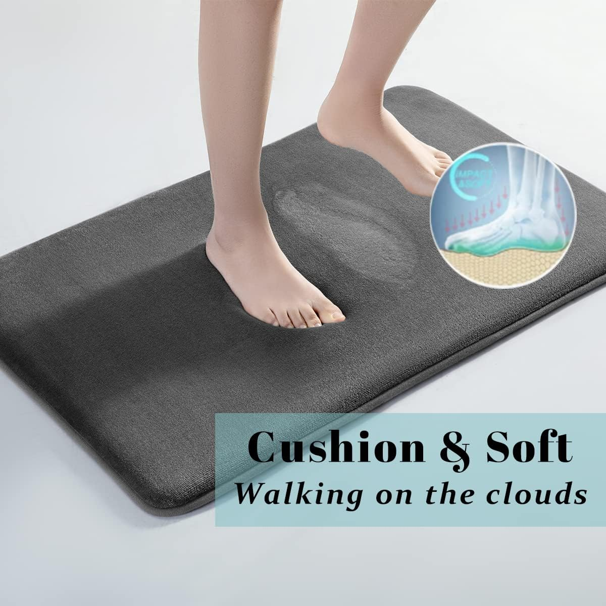 Absorbent Non-Slip Bath Mat – Coral Velvet
