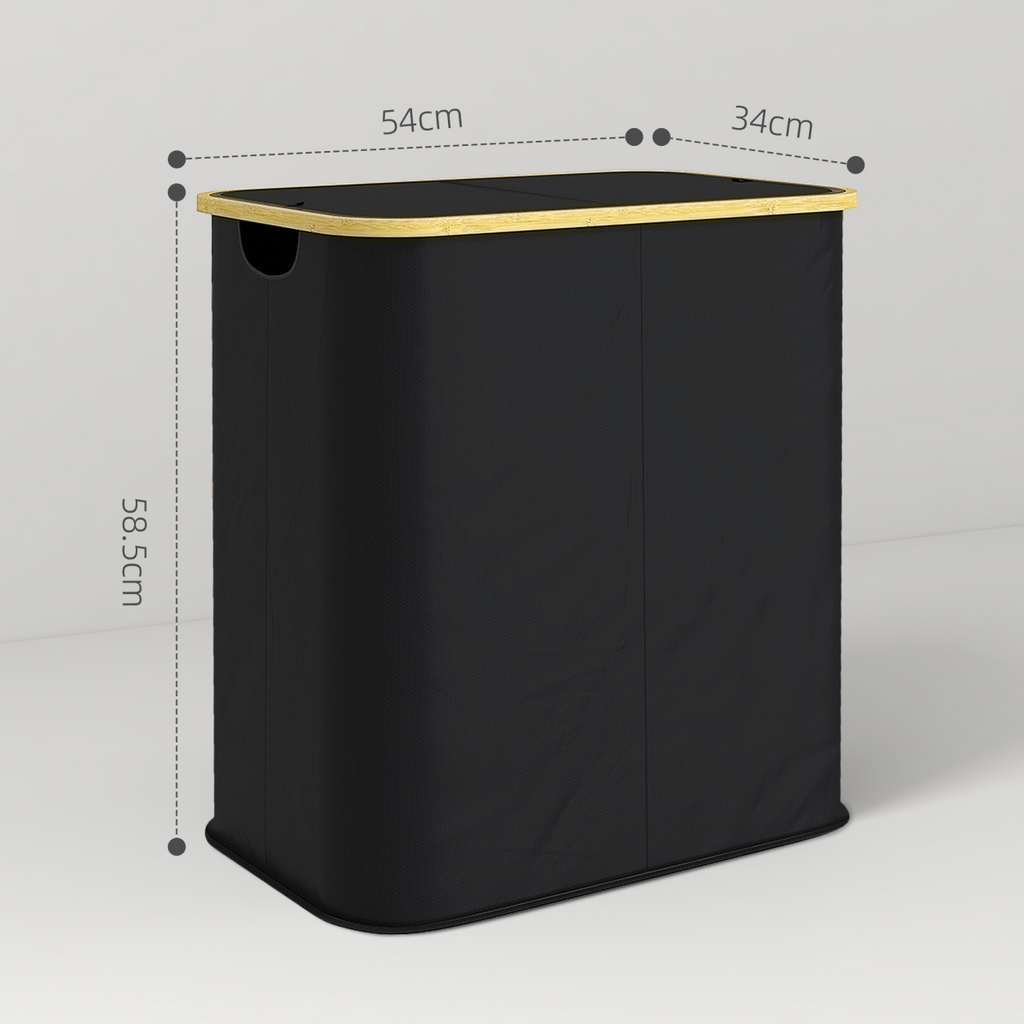 HOMCOM 80L Collapsible Laundry Hamper