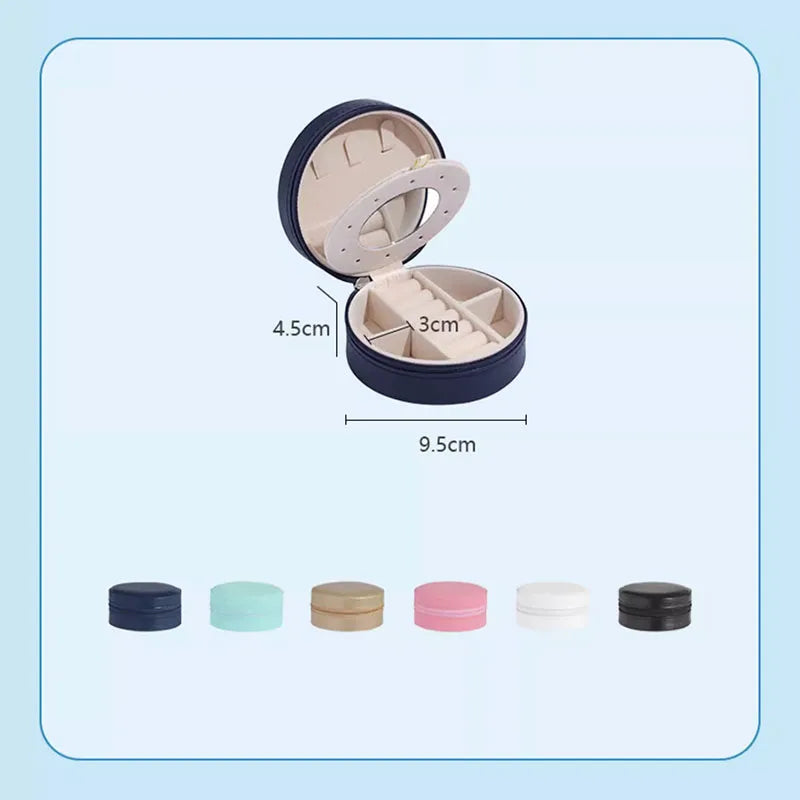Velvet Jewelry Box compartments