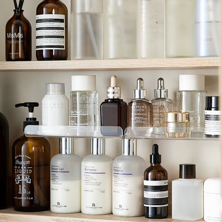 Clear Acrylic Floating Shelf – Self Adhesive Invisible Shelf