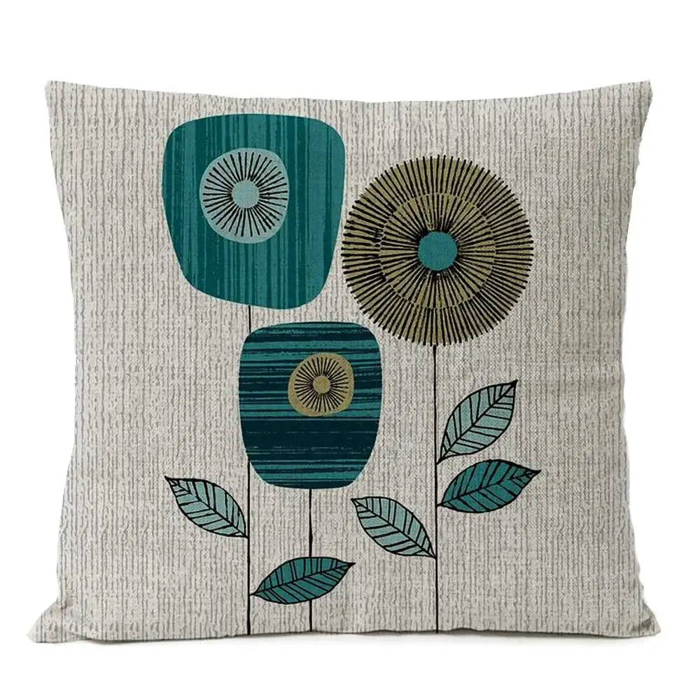Floral Cushion Cover – Cotton Linen Design