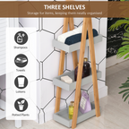 kleankin 3 Tier A-Frame Bathroom Shower Caddy Storage Unit
