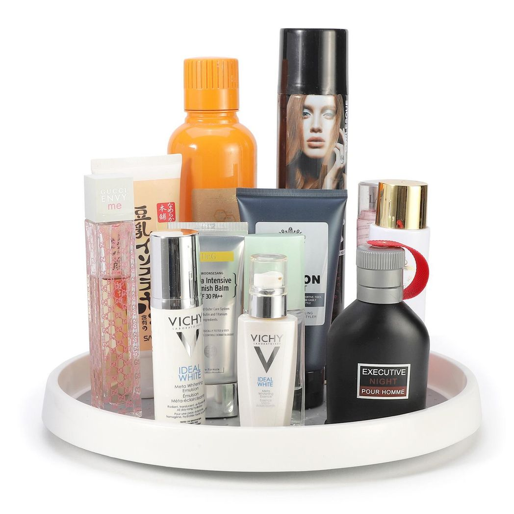 Vinsani Round Turntable Organizer top view with items