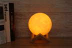 Moon Lamp with stand glowing