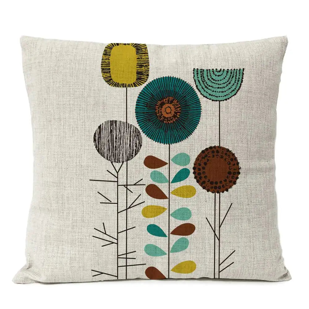 Floral Cushion Cover – Cotton Linen Design