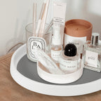 Vinsani Round Turntable Organizer holding bottles and jars