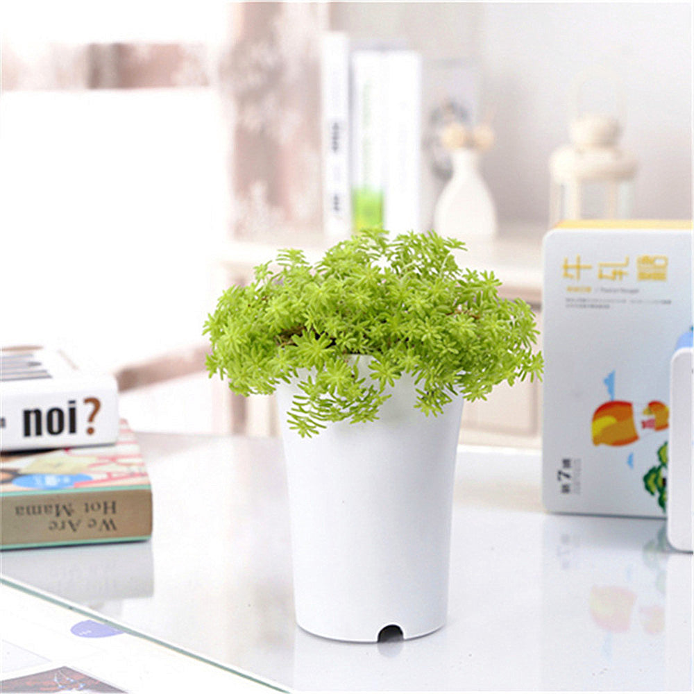 Modern Plastic Flowerpot Set – Lightweight Planters