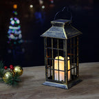 Solar lantern in garden