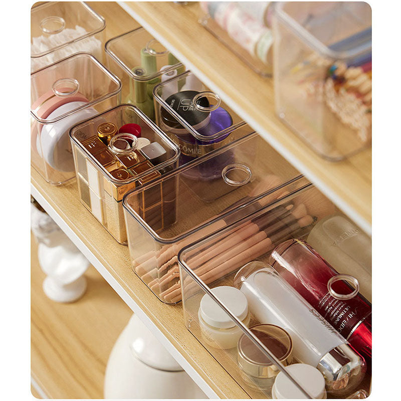 TAANY Acrylic Makeup Organizer Box with Lid