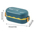 Bento box 850ml stackable with dimensions