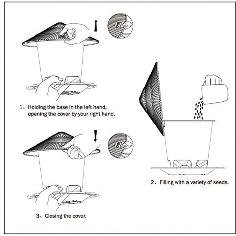 Outdoor Waterproof Garden Bird Feeder