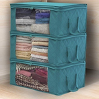 Fabric storage box folded