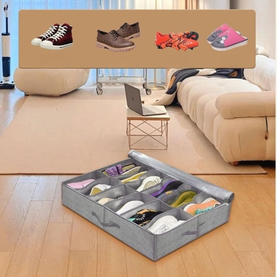 Under bed storage full view