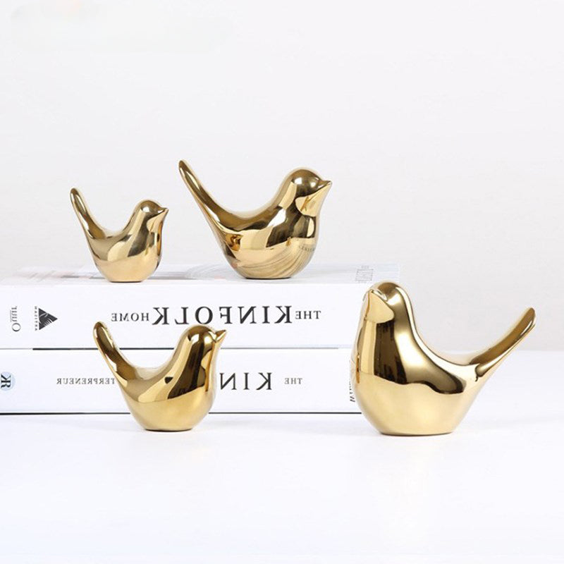 Nordic Ceramic Bird Figurines
