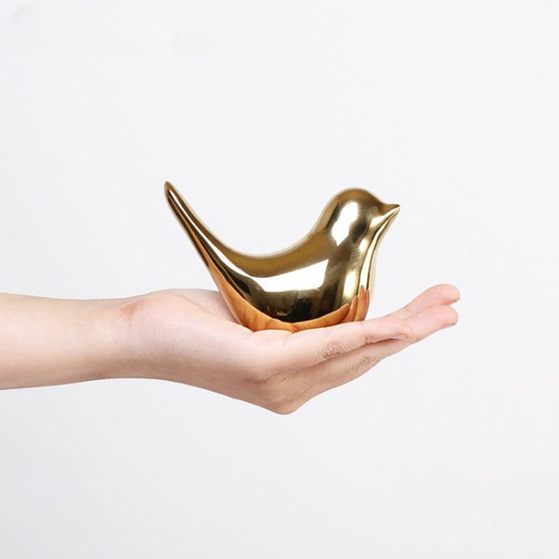 Nordic Ceramic Bird Figurines – Modern Decoration Set of 2