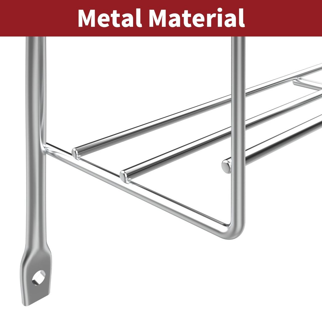 Close up of chrome metal material and construction