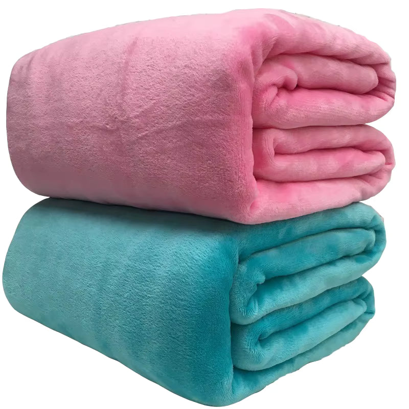 Coral Fleece Sofa Throw Blanket
