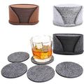 Round Felt Coaster Set