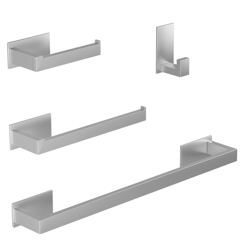 Wall Mount Bathroom Hardware Set Black Gold