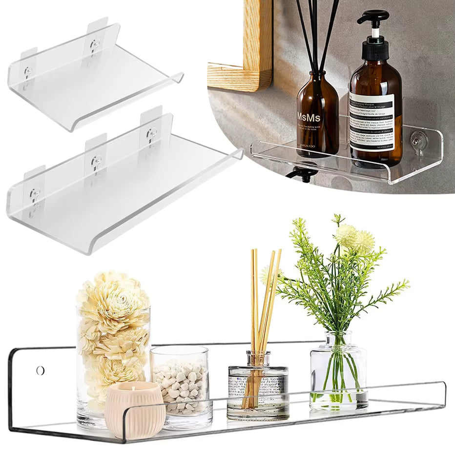 Clear Acrylic Floating Shelf