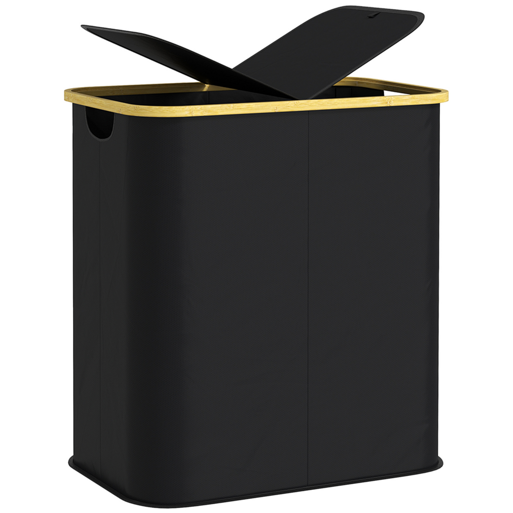 HOMCOM 80L Collapsible Laundry Hamper