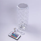 Touch candle lamp glowing