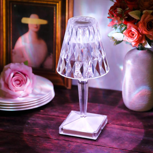 Touch lamp on table