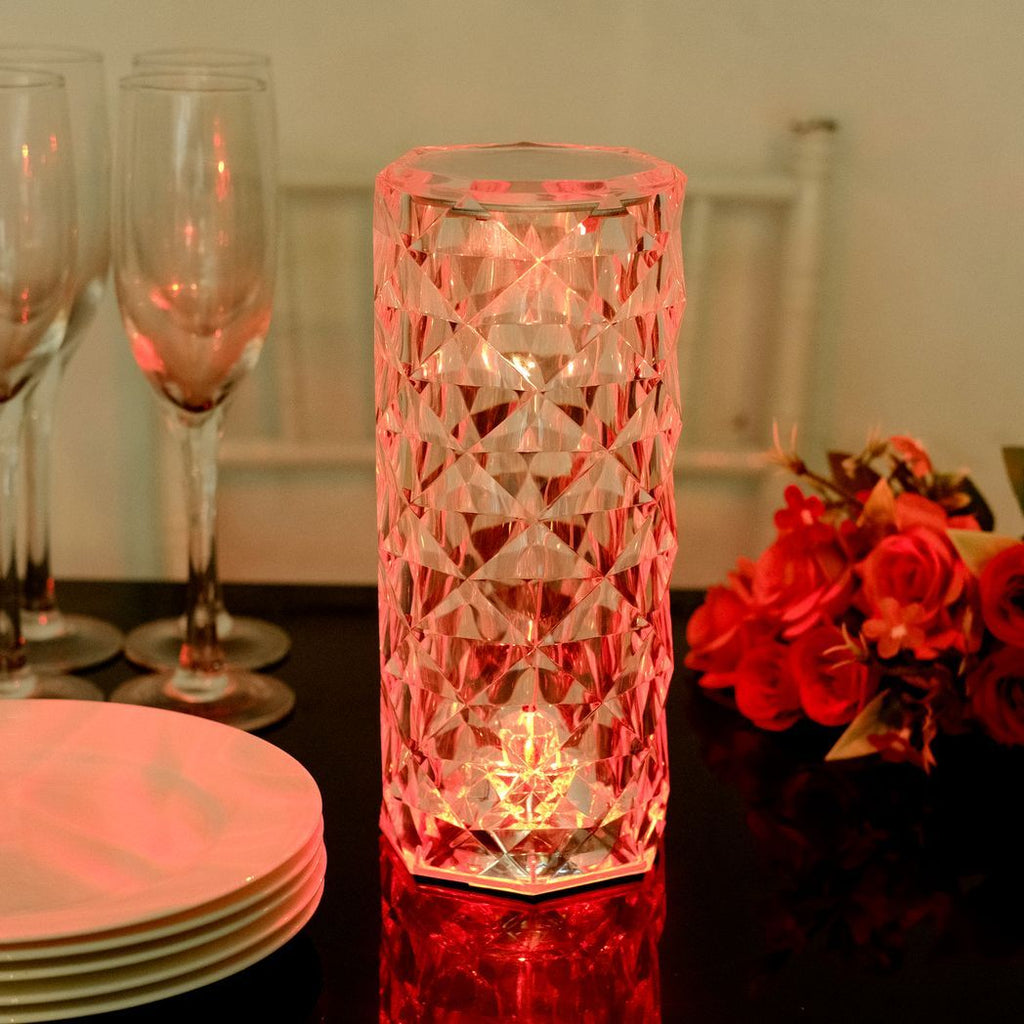 Touch candle lamp on nightstand